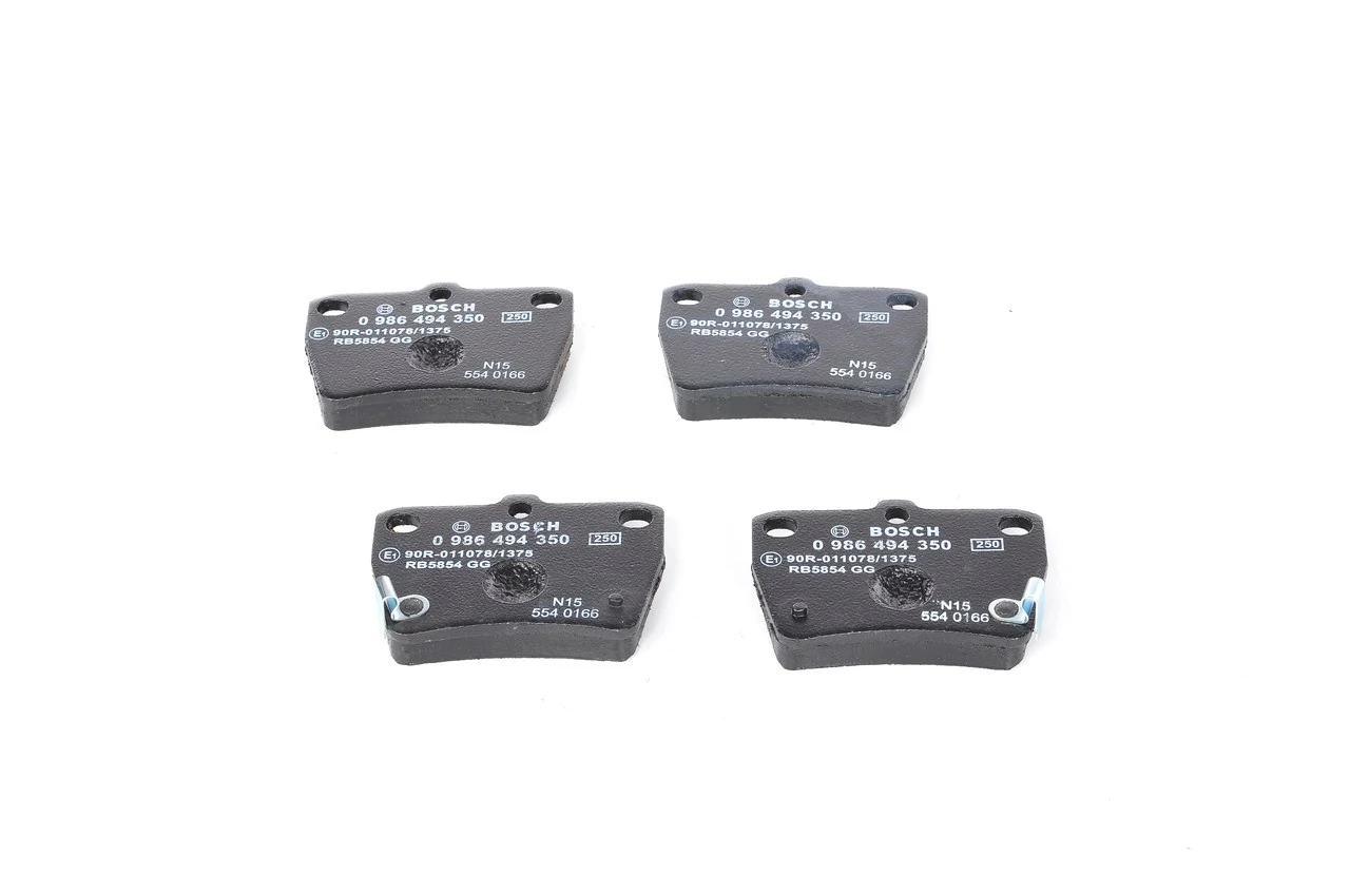 0986494350 Bosch Колодки гальмівні задні, дискові