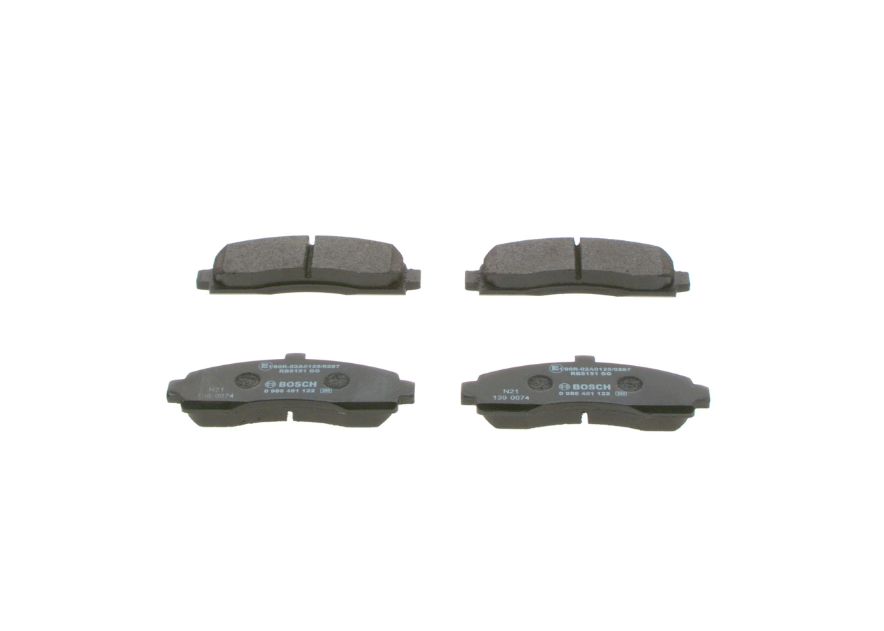 0986461122 Bosch Передні гальмівні колодки