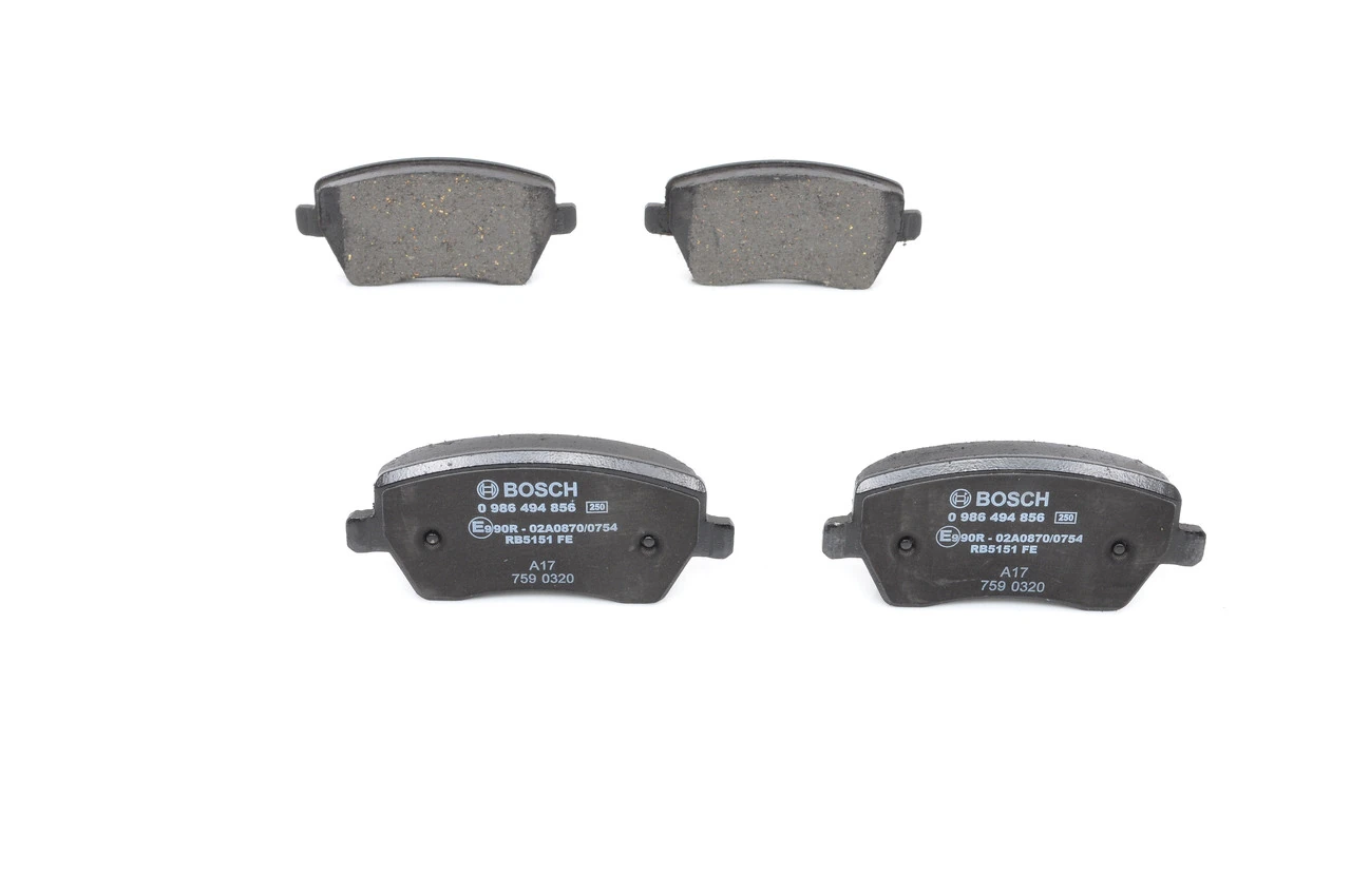Передні тормозні колодки 0986494856 Bosch