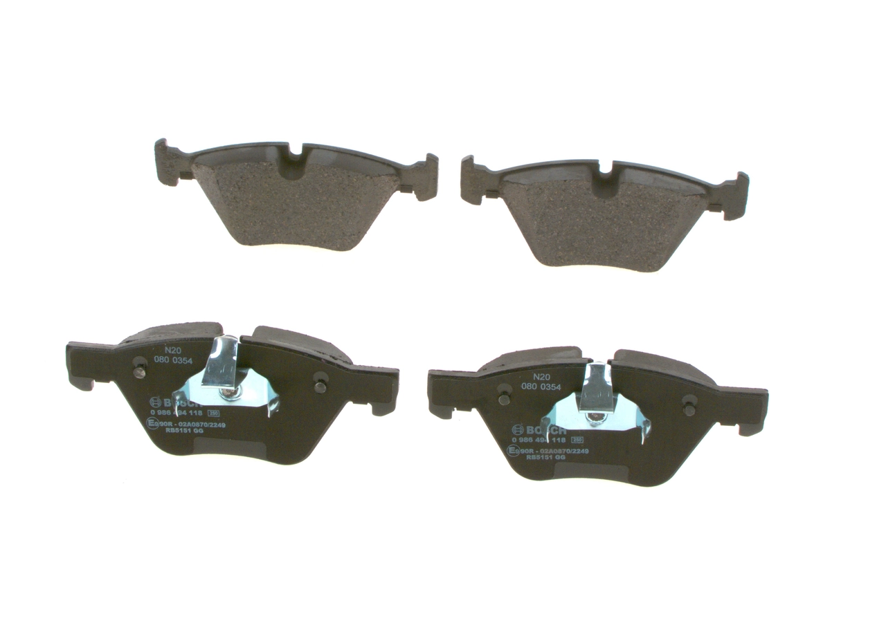 Купити 0986494118 Bosch Колодки гальмівні передні, дискові