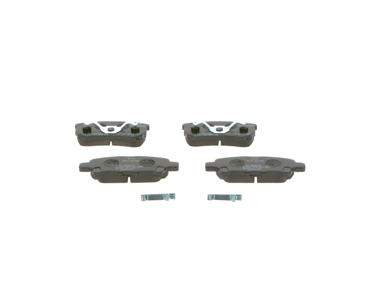 0986494502 Bosch Колодки гальмівні задні, дискові