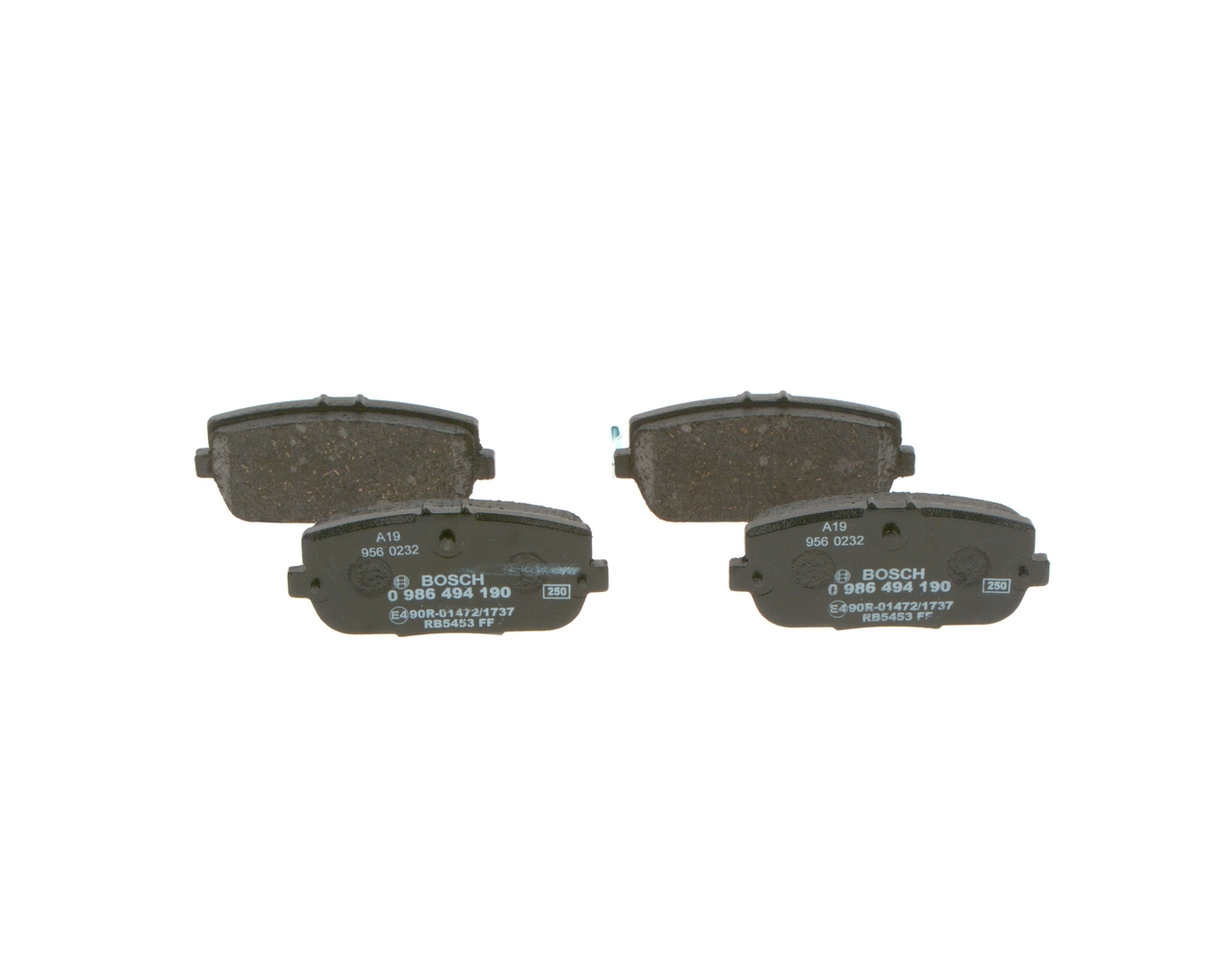Задні гальмівні колодки Bosch 0986494190 ціна, від 31.76 USD