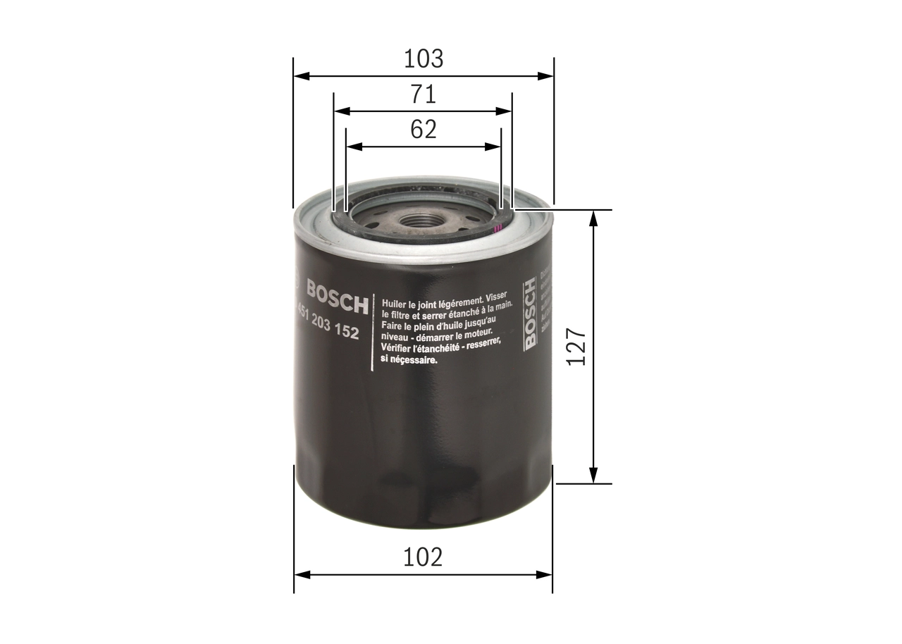 Купити 0451203152 Bosch Фільтр очищення масла відцентровий