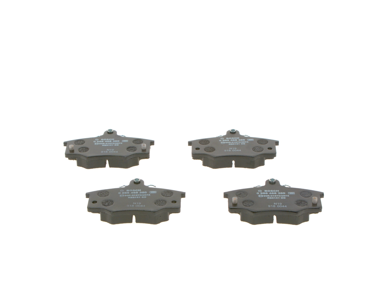 Купити 0986468380 Bosch Колодки гальмівні передні, дискові