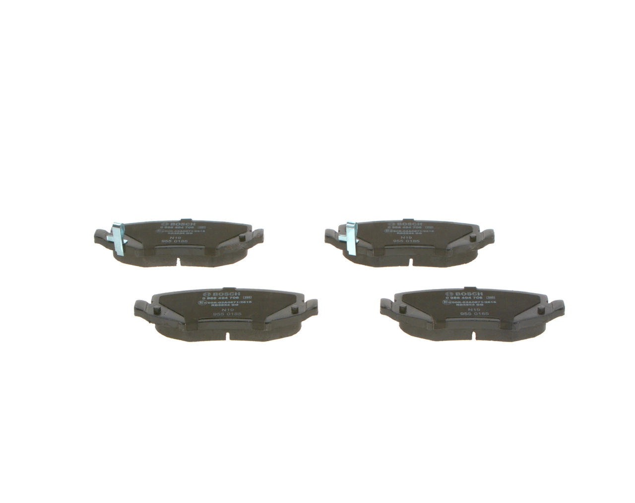 Задні гальмівні колодки Bosch 0986494706 ціна, від 36.47 USD