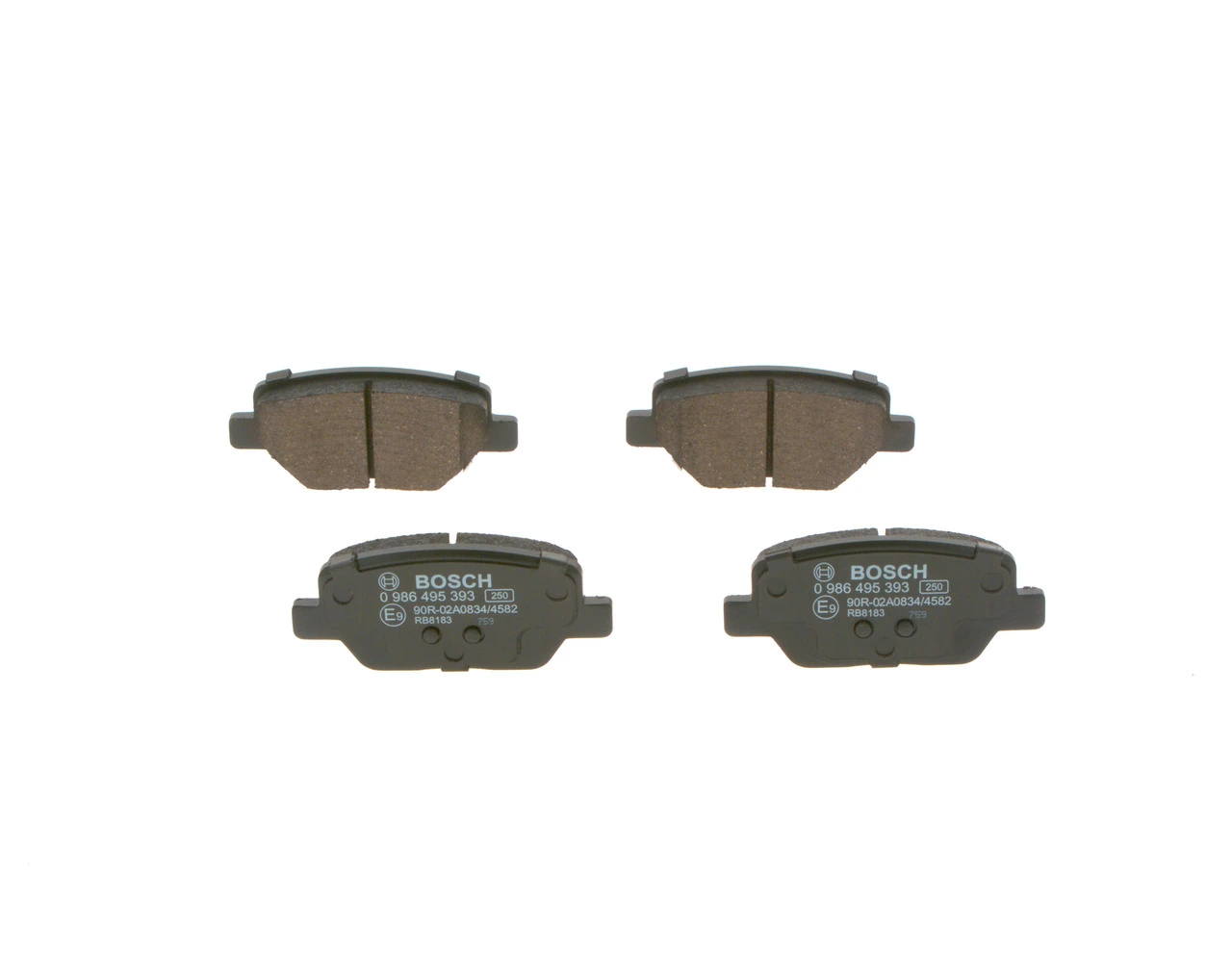 Задні гальмівні колодки Bosch 0986495393 ціна, від 26.96 USD