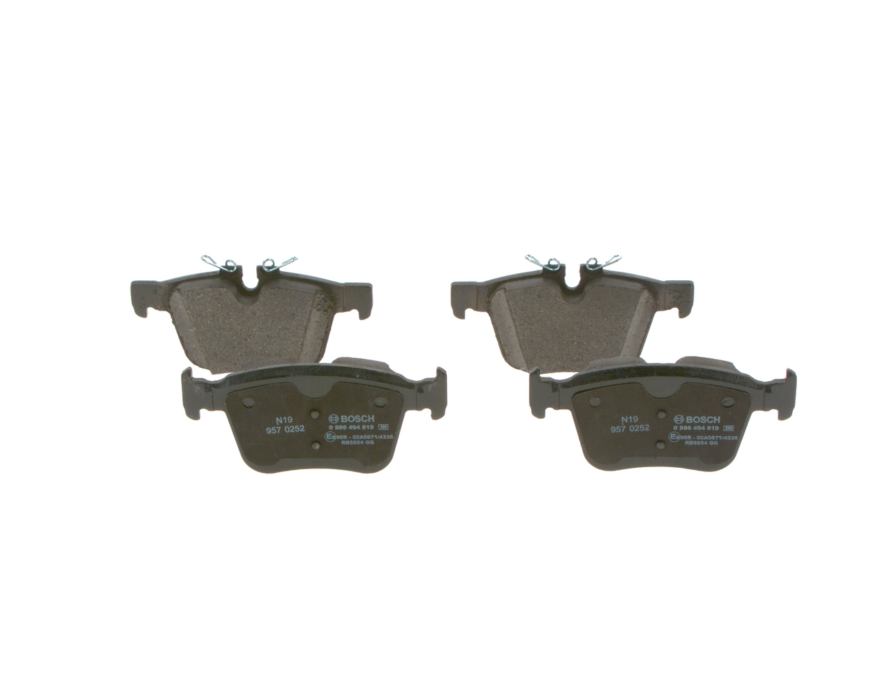 Задні гальмівні колодки Bosch 0986494819 ціна, від 36.50 USD