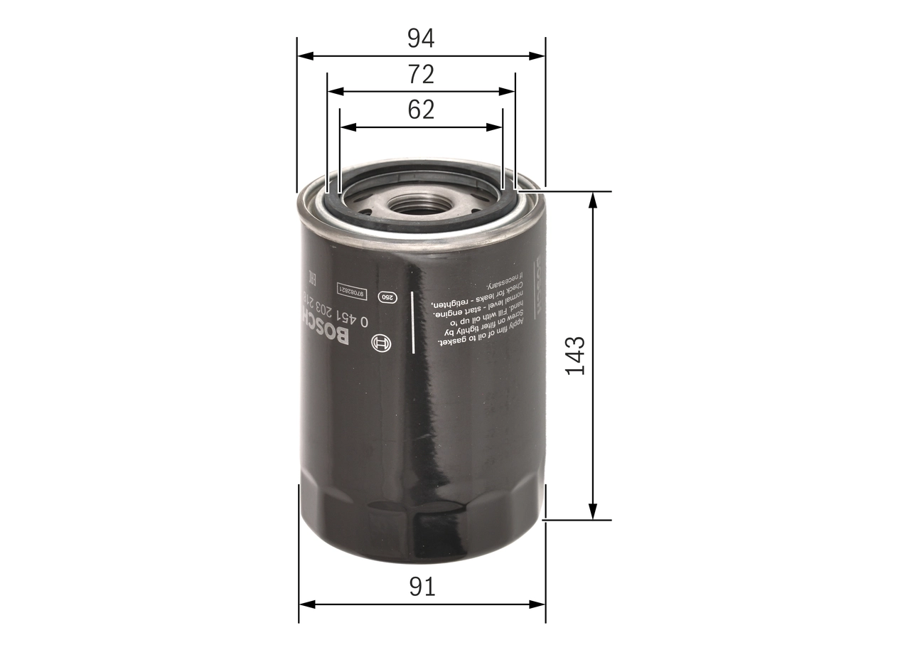 Купити 0451203218 Bosch Фільтр очищення масла відцентровий