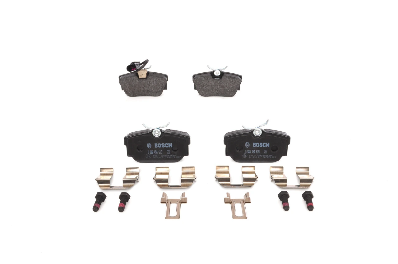 0986494619 Bosch Колодки гальмівні задні, дискові
