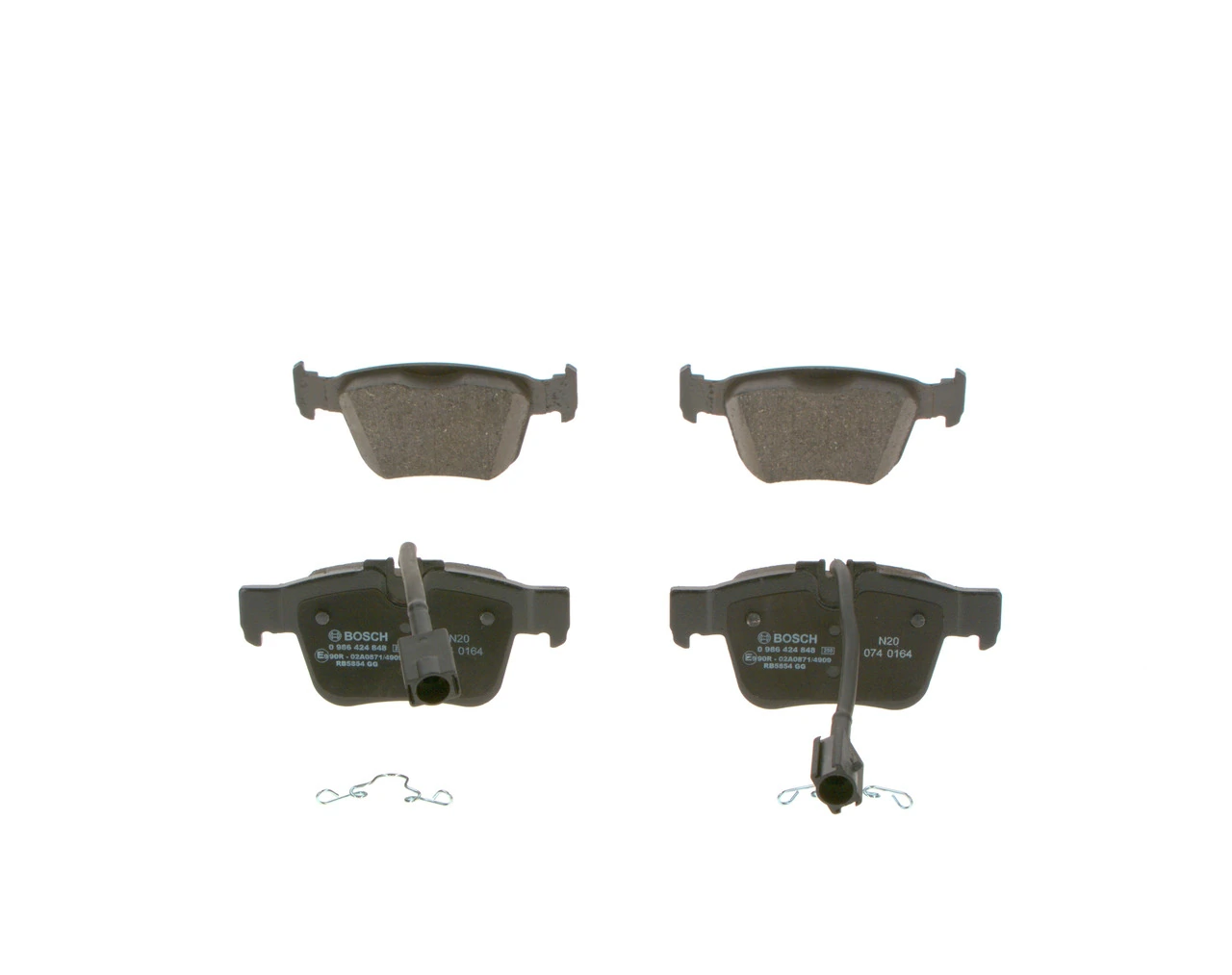 Задні гальмівні колодки 0986424848 Bosch