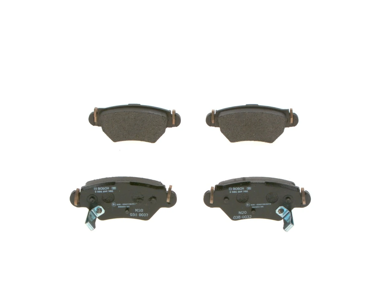 Купити 0986495250 Bosch Задні колодки