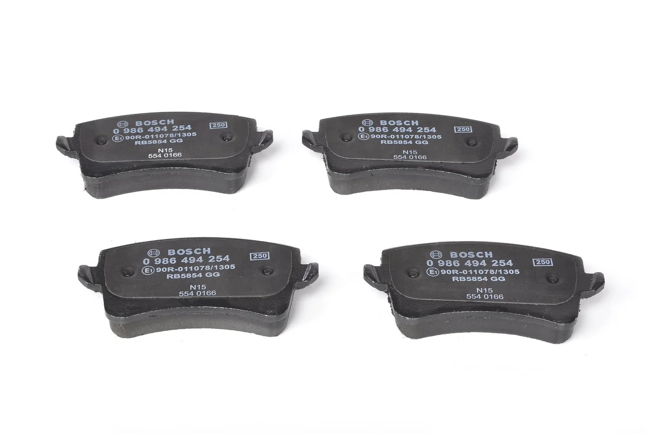 0986494254 Bosch Колодки гальмівні задні, дискові