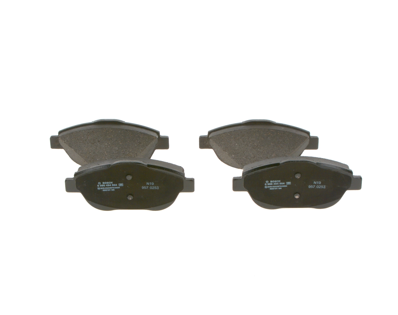 Купити 0986494564 Bosch Колодки гальмівні передні, дискові