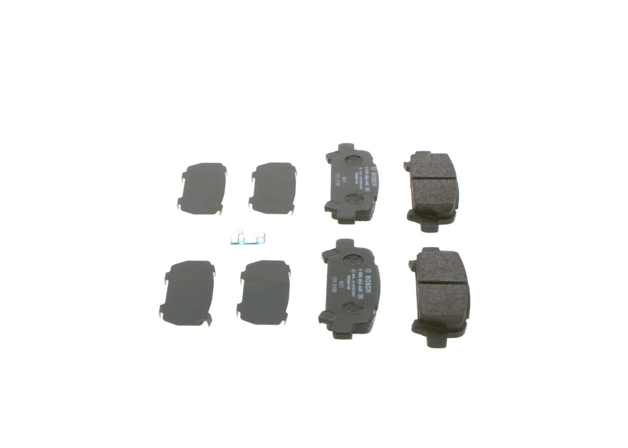 Задні гальмівні колодки Bosch 0986494445 ціна, від 17.74 USD