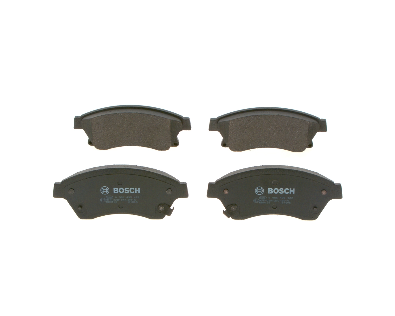 Передні тормозні колодки 0986495423 Bosch