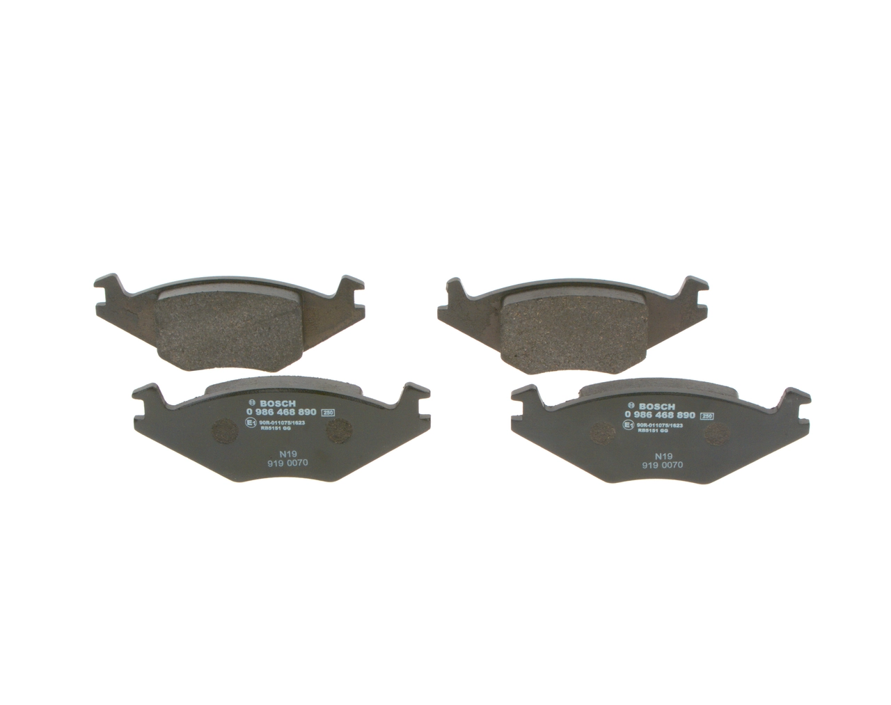 0986468890 Bosch Передні гальмівні колодки
