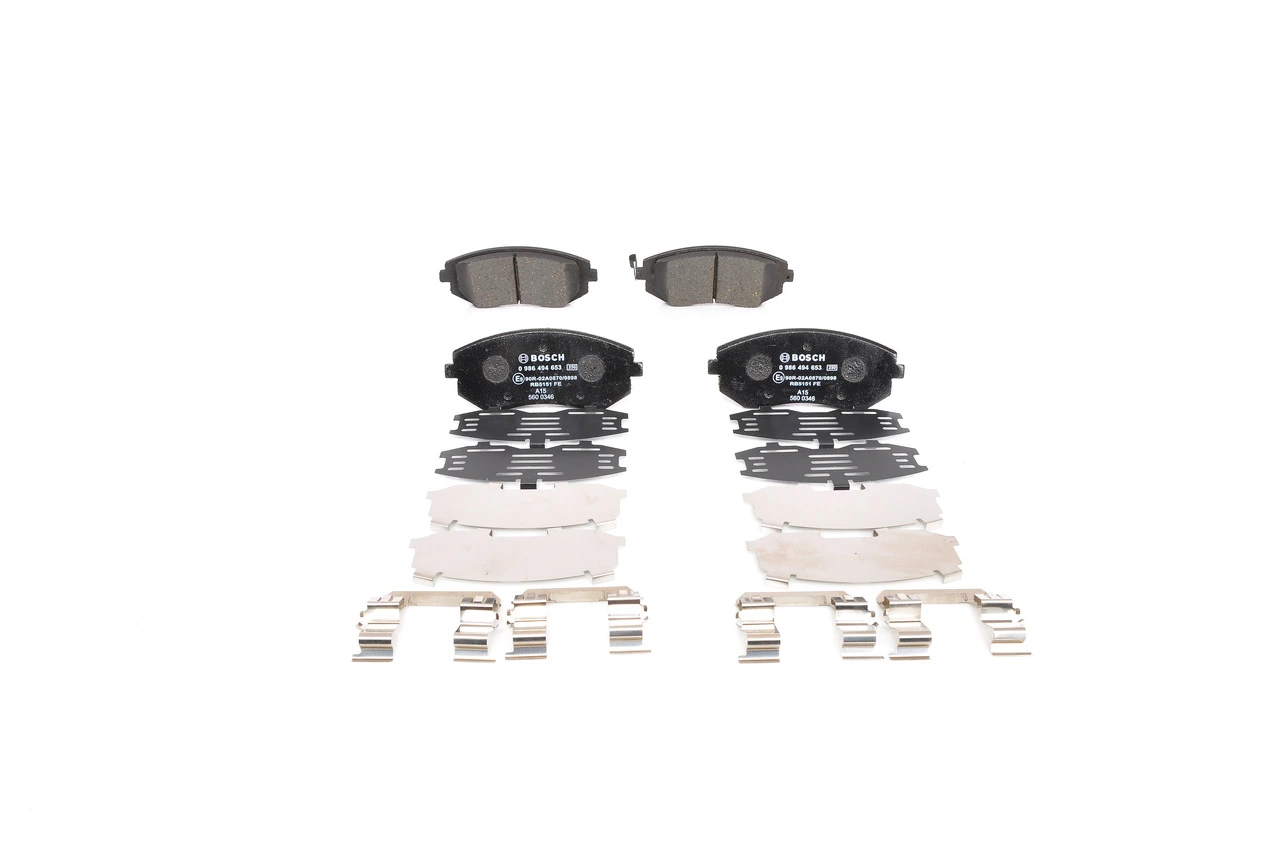 Передні тормозні колодки 0986494653 Bosch