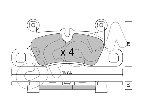Купити 9J1698451E VAG Задні колодки