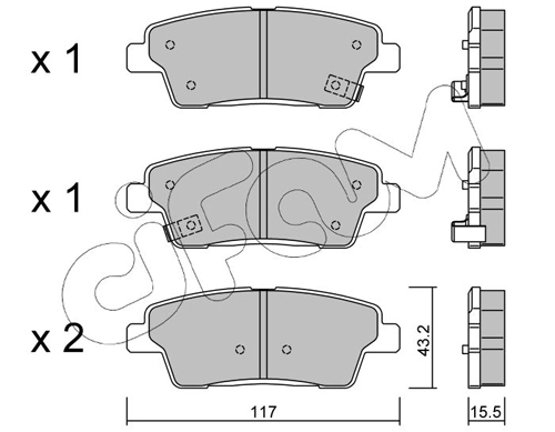 Задні гальмівні колодки Power Stop 161551 ціна, від 22.33 USD