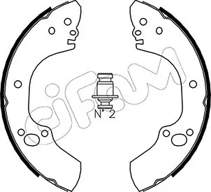 Колодки гальмові задні, барабанні 0552153 Opel