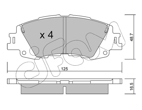 Гальмівні колодки Toyota 04465K0020 ціна, від 17.58 USD