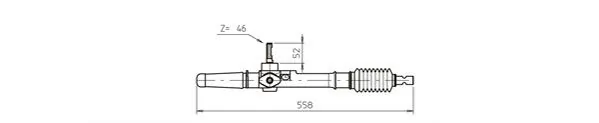 Кермова рейка EDR DSR366L