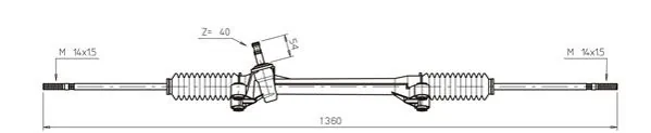 Рейковий рульовий механізм на Volkswagen Transporter T3 24, 25, 251