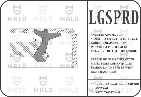 Купити Сальник коленвалу ВАЗ 2111  