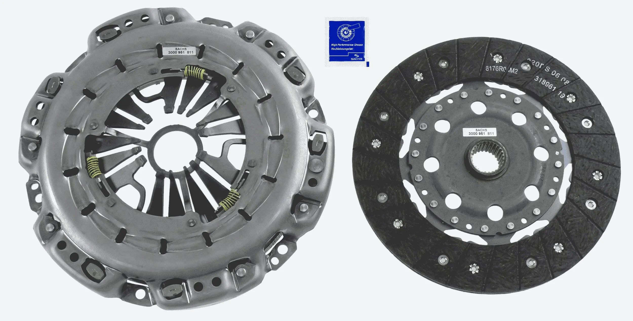 Комплект зчеплення (3 частини) Mercedes A0212502801 ціна, від 302.22 USD
