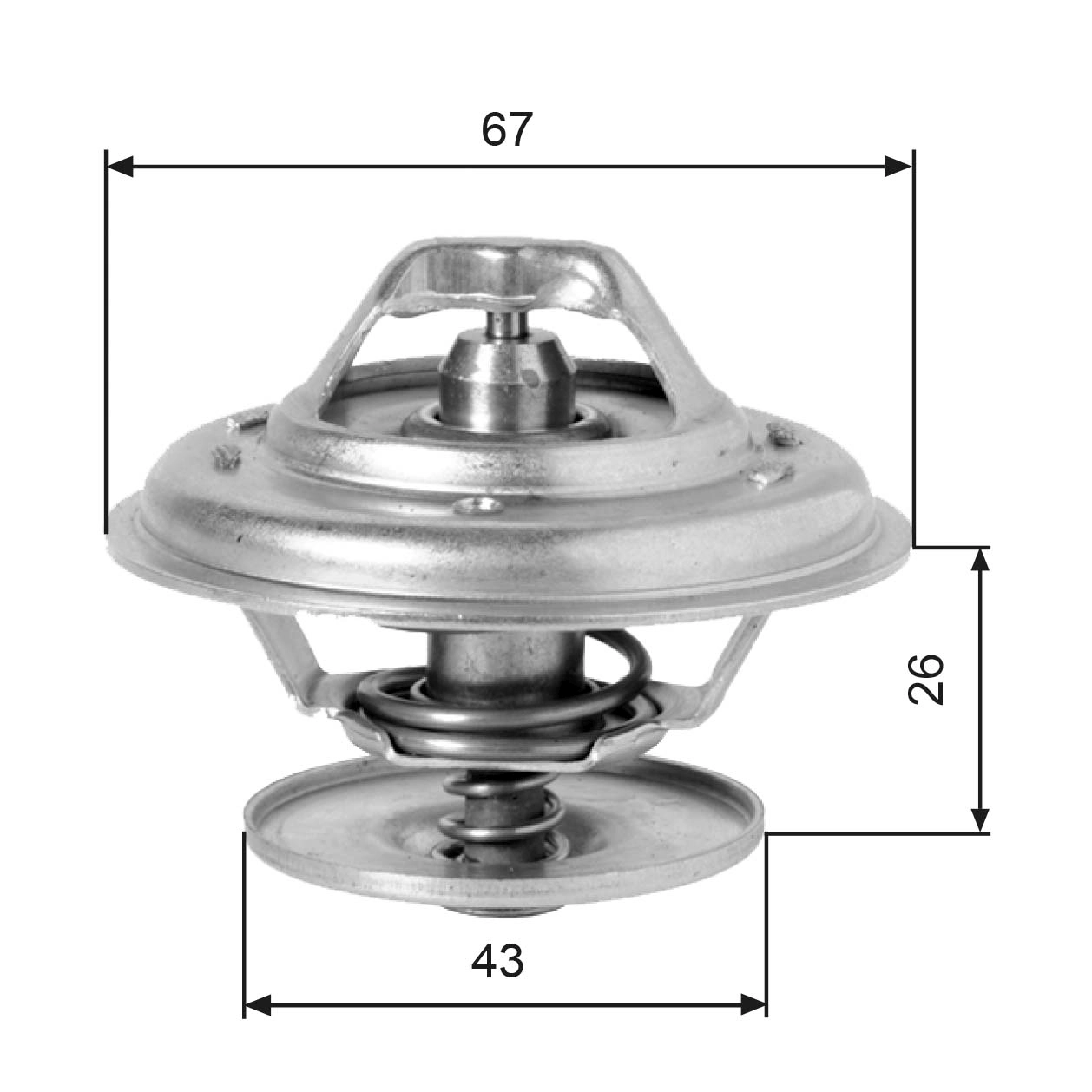 Купити A0042038475 Mercedes Термостат в корпусі