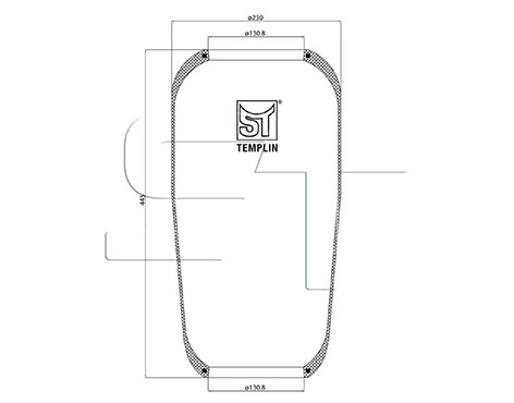 Пневмоподушка/Пневморессора моста 81436010164 MAN