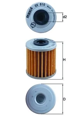 OX810 Mahle Original Фільтр масла