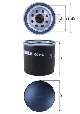OC1452 Mahle Original Фільтр масла
