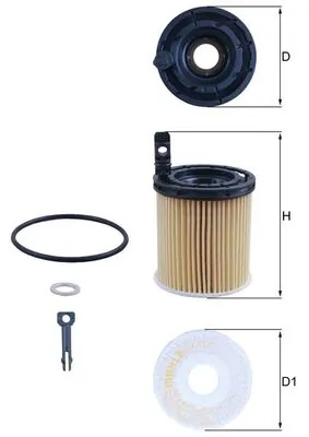 OX1121D Mahle Original Фільтр масла
