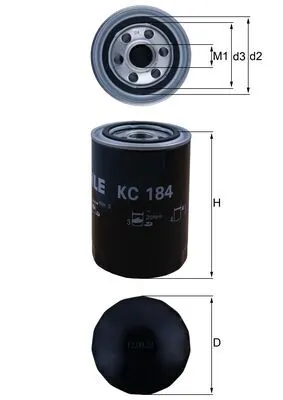 KC184 Mahle Original Фільтр палива