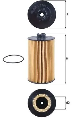 OX161D Mahle Original Фільтр масла