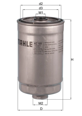 Фільтр тонкого очищення палива Mahle Original KC181 ціна, від 6.81 USD