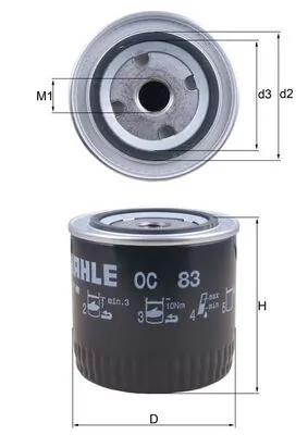 Масляний фільтр 288869A1 Case