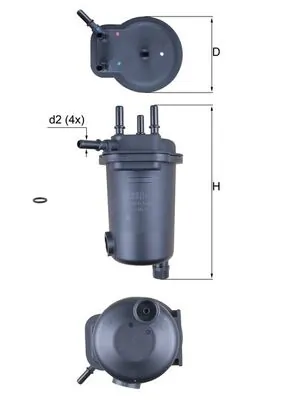 KL632D Mahle Original Фільтр палива