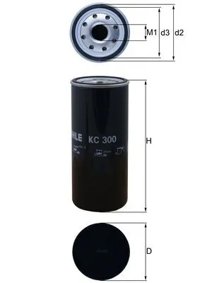 Фільтр тонкого очищення палива Mahle Original KC300 ціна, від 32.54 USD