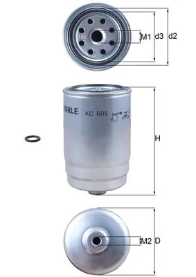 KC605D Mahle Original Фільтр палива