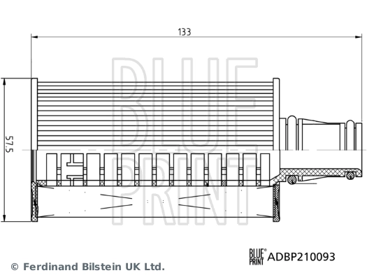 Масляний фільтр двигуна Blue Print ADBP210093 ціна, від 9.57 USD