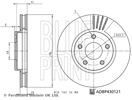 Купити 40206AR001 Nissan/Infiniti Ротор гальмівний