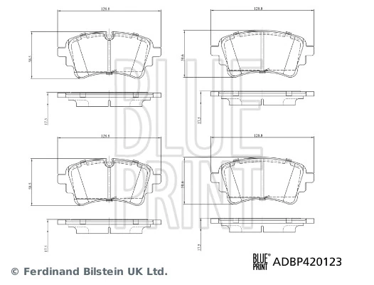 Колодки гальмівні задні, дискові на Audi A5 Sportback F5A, F5F