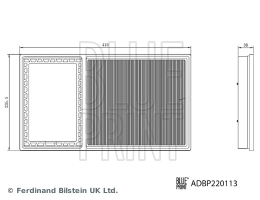 Елемент повітряного фільтра Blue Print ADBP220113 ціна, від 15.19 USD