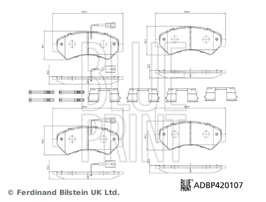Гальмівні колодки Fiat Ducato III фургон (250) (2006 - 2026) ціна, від 31.76 USD