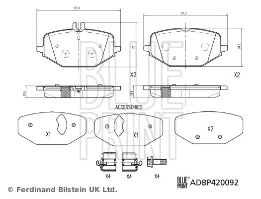 162210 Power Stop Колодки гальмівні задні, дискові