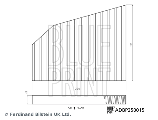 ADBP250015 Blue Print Внутрішньосалонний фільтр