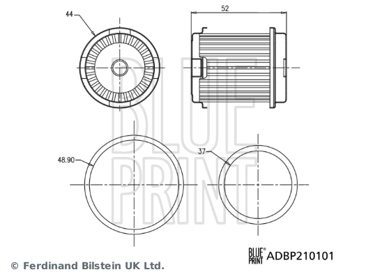 Фільтр коробки автомат Blue Print ADBP210101 ціна, від 15.20 USD