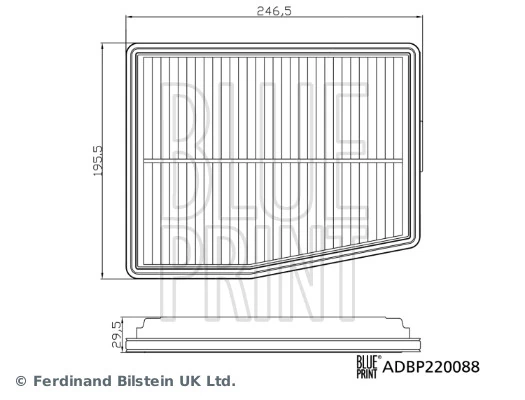 Елемент повітряного фільтра Blue Print ADBP220088 ціна, від 13.22 USD
